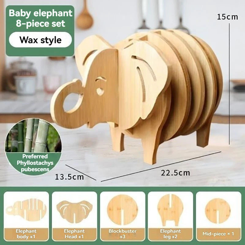 Bambus Tier Untersetzer