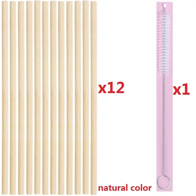 Biologisch abbaubaren und wiederverwendbaren Strohhalmen mit Bürste