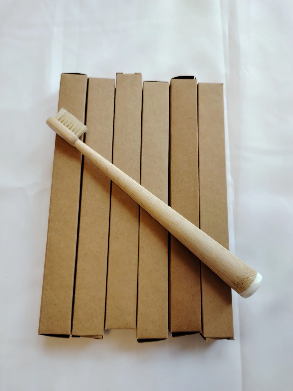 6er-Pack Wildschweinborsten & Bambuszahnbürste